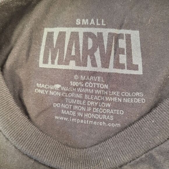 Marvel Stark Industries Women's Graphic T-Shirt Small Black Crewneck Cotton New - Picture 5 of 7